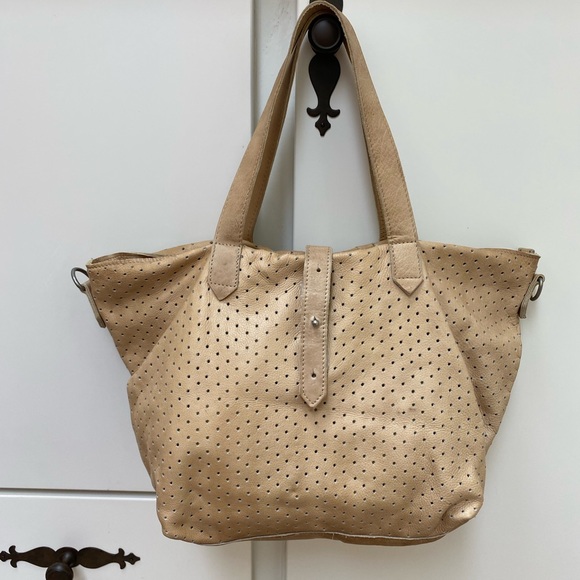 ♥️COWBOYBAGS LARGE CROSSBODY LEATHER BAG IN LIGHT TAN - Picture 1 of 13
